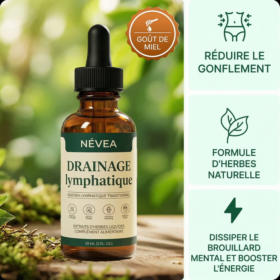 Gouttes bien-être pour le drainage lymphatique